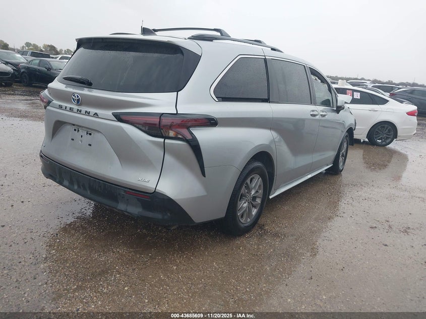 Vin: 5tdyrkec6ss228155, lot: 44180902, toyota sienna xle/xle 8 passenger 20254