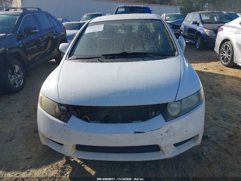 2009 Honda Civic Lx VIN: 2HGFA16579H357489 Lot: 43685917