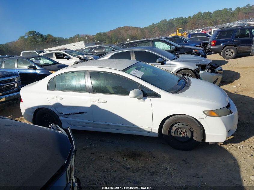 2009 Honda Civic Lx VIN: 2HGFA16579H357489 Lot: 43685917