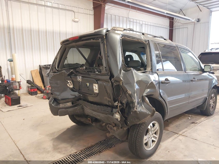 2005 Honda Pilot Ex-L VIN: 5FNYF185X5B066314 Lot: 43685940