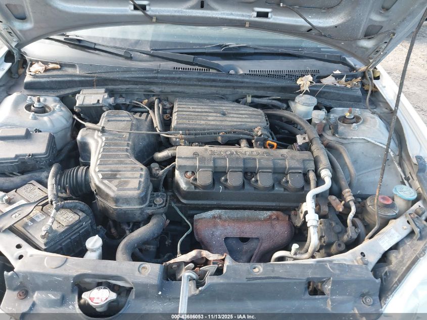 2004 Honda Civic Lx VIN: 1HGEM215X4L043881 Lot: 43686053