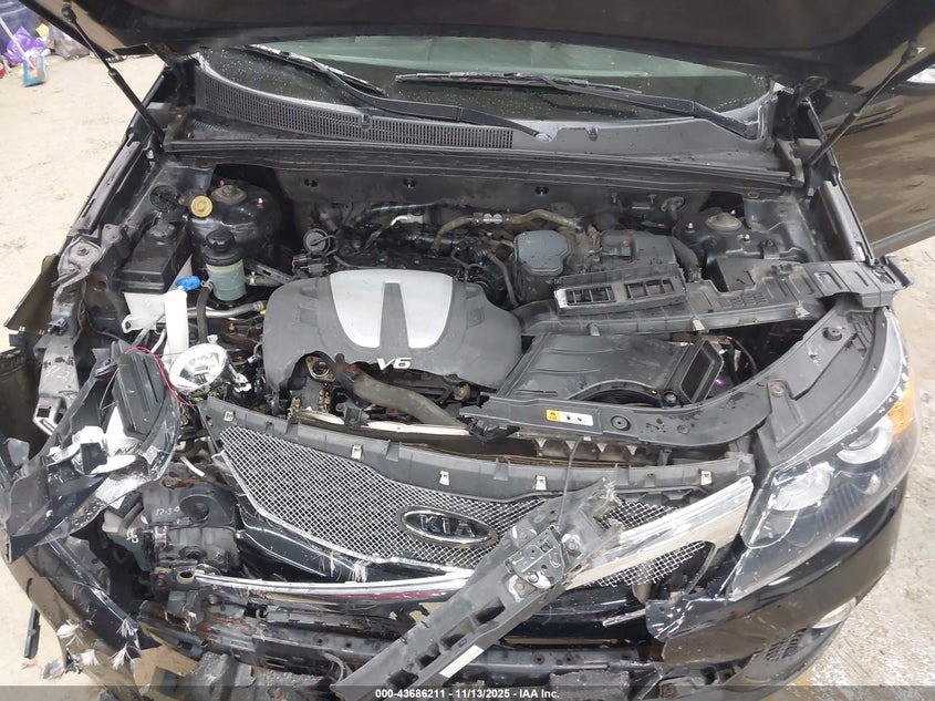 2013 Kia Sorento Ex V6 VIN: 5XYKUDA28DG411425 Lot: 43686211