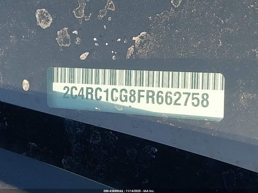 2015 Chrysler Town & Country Touring-L VIN: 2C4RC1CG8FR662758 Lot: 43686344