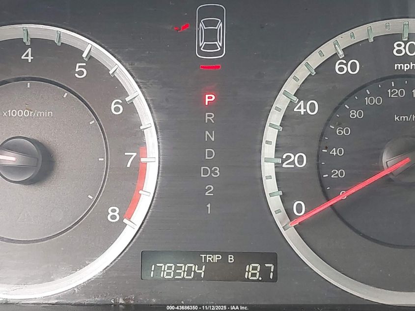 2009 Honda Accord 2.4 Lx-P VIN: 1HGCP26439A067683 Lot: 43686350