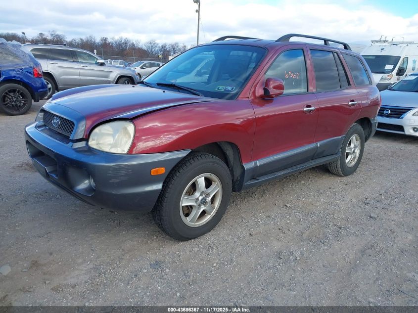 KM8SC73D13U411469 2003 HYUNDAI SANTA FE photo no. 2