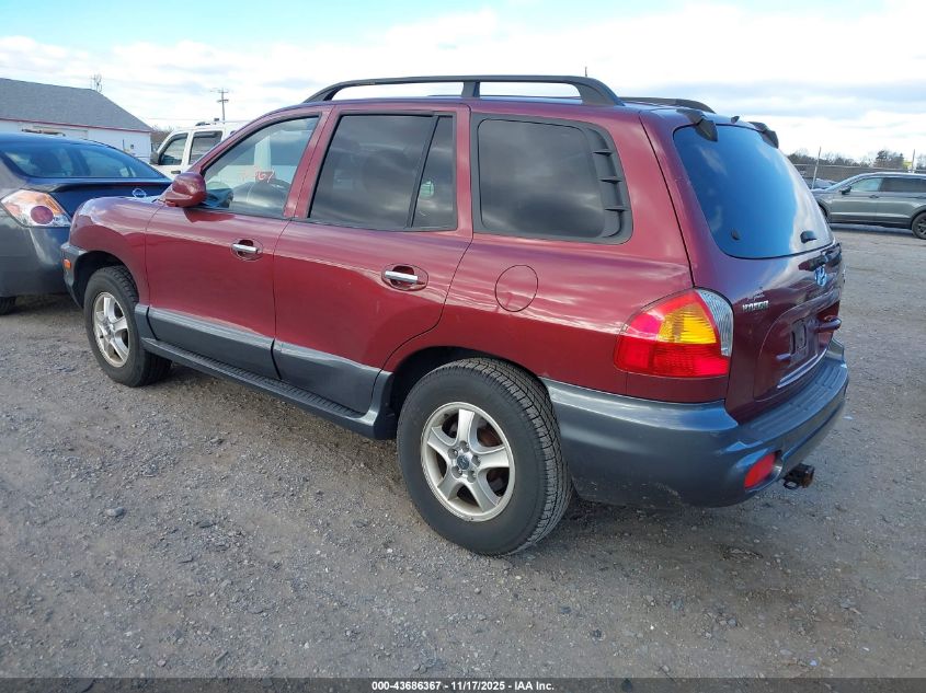KM8SC73D13U411469 2003 HYUNDAI SANTA FE photo no. 3