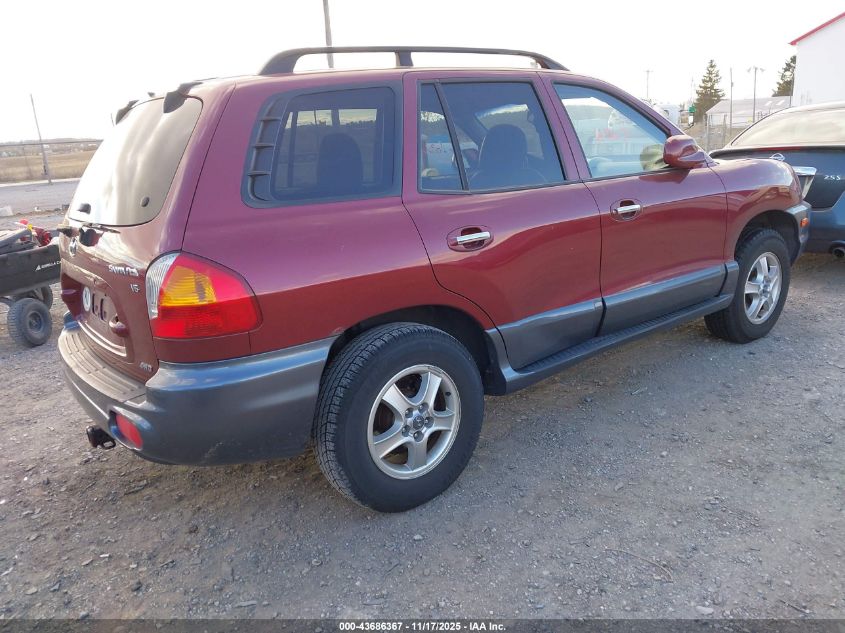 KM8SC73D13U411469 2003 HYUNDAI SANTA FE photo no. 4