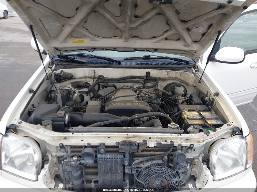 2002 Toyota Sequoia Limited VIN: 5TDBT48A92S105625 Lot: 43686483