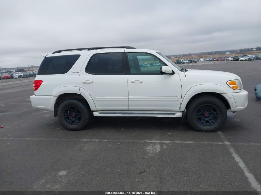 2002 Toyota Sequoia Limited VIN: 5TDBT48A92S105625 Lot: 43686483