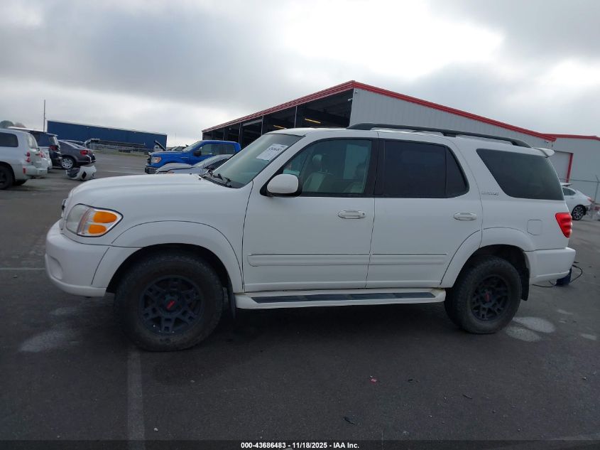 2002 Toyota Sequoia Limited VIN: 5TDBT48A92S105625 Lot: 43686483