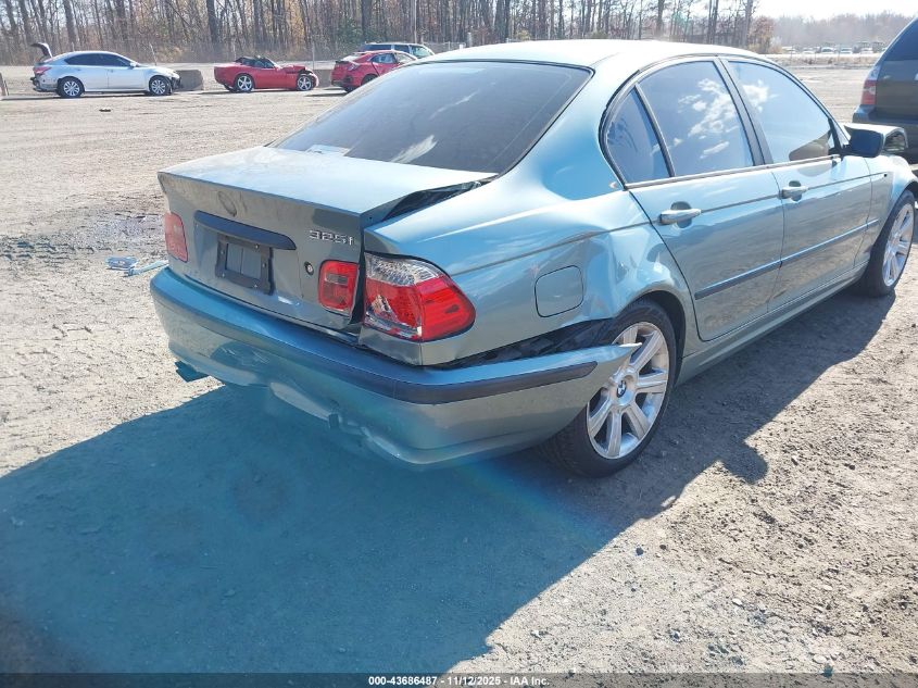 2002 BMW 325I VIN: WBAEV33452KL56603 Lot: 43686487