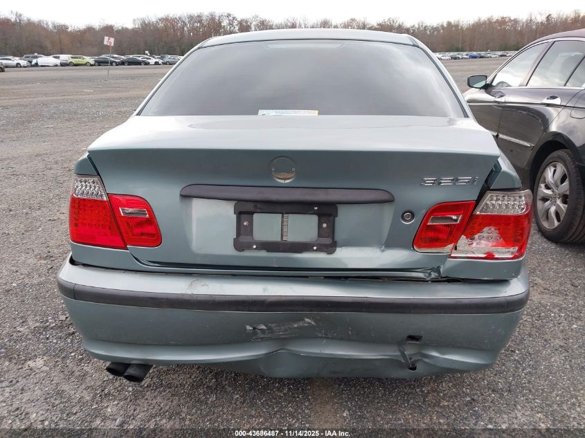 2002 BMW 325I VIN: WBAEV33452KL56603 Lot: 43686487