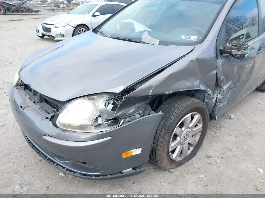 2007 Volkswagen Rabbit 4-Door VIN: WVWCR71K37W259522 Lot: 43686550