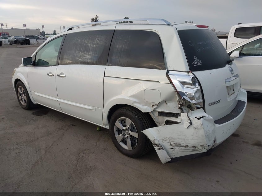 5N1BV28U99N105497 2009 NISSAN QUEST photo no. 3