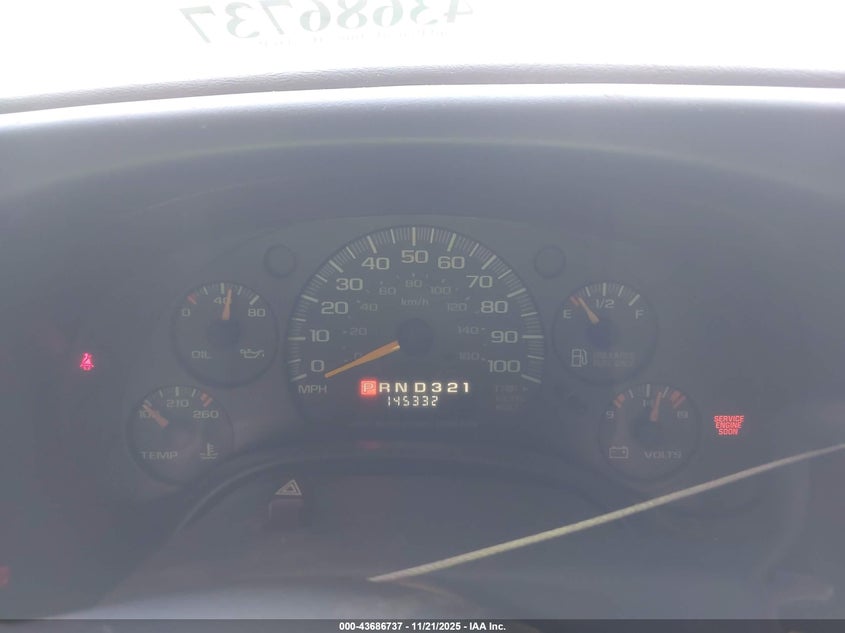 1999 Chevrolet Express VIN: 1GCHG35R5X1005237 Lot: 43686737