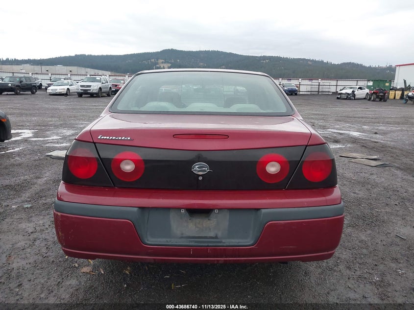 2005 Chevrolet Impala VIN: 2G1WF52E959369220 Lot: 43686740