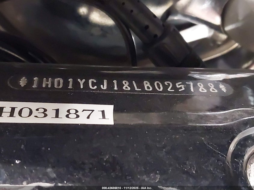 2020 Harley-Davidson Flde VIN: 1HD1YCJ18LB025788 Lot: 43686810