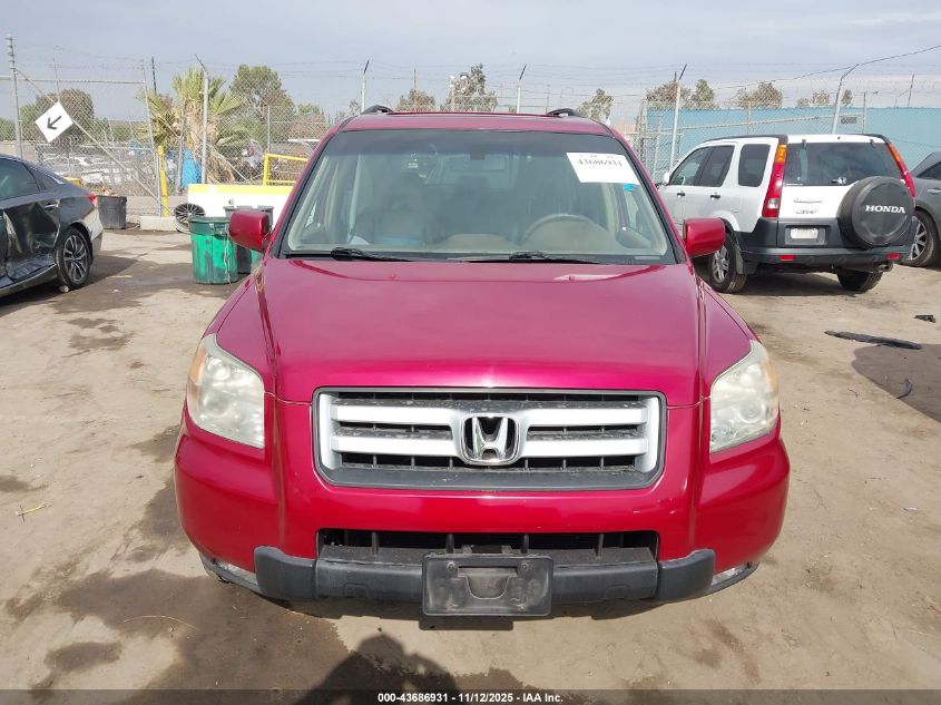 2006 Honda Pilot Ex-L VIN: 5FNYF286X6B033863 Lot: 43686931