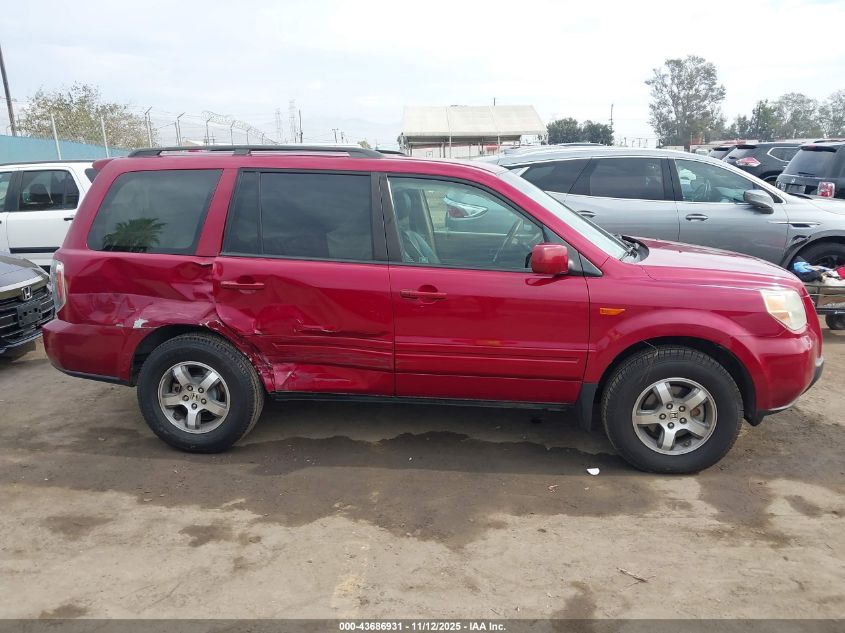 2006 Honda Pilot Ex-L VIN: 5FNYF286X6B033863 Lot: 43686931