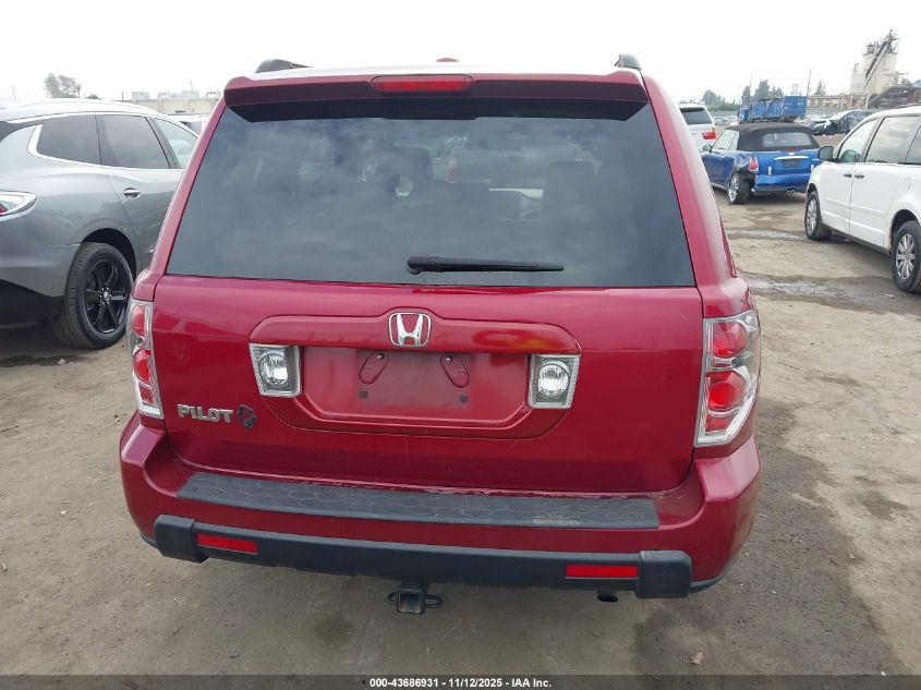 2006 Honda Pilot Ex-L VIN: 5FNYF286X6B033863 Lot: 43686931