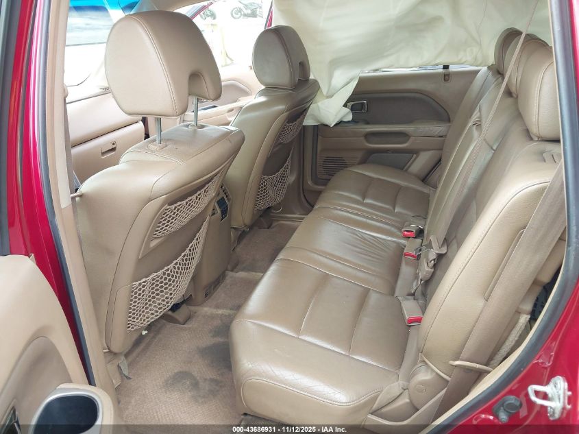 2006 Honda Pilot Ex-L VIN: 5FNYF286X6B033863 Lot: 43686931