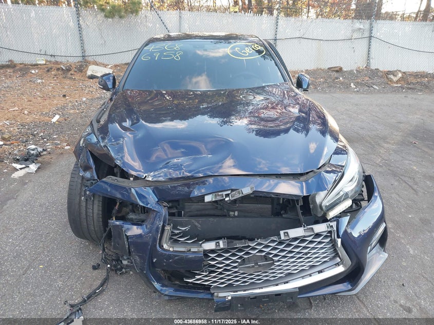 2021 Infiniti Q50 Sensory Awd VIN: JN1EV7CR8MM751780 Lot: 43686958