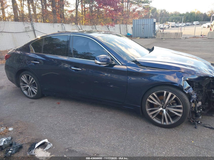 2021 Infiniti Q50 Sensory Awd VIN: JN1EV7CR8MM751780 Lot: 43686958
