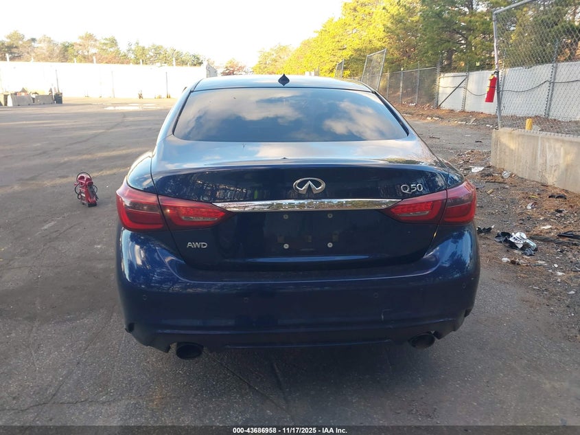 2021 Infiniti Q50 Sensory Awd VIN: JN1EV7CR8MM751780 Lot: 43686958