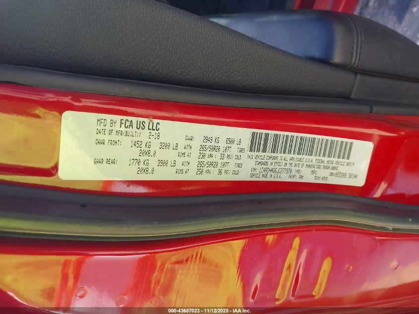 2018 Dodge Journey Se VIN: 3C4PDCAB9JT446950 Lot: 43687023