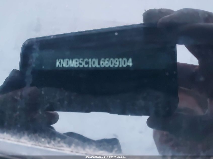 2020 Kia Sedona Ex VIN: KNDMB5C10L6609104 Lot: 43687046