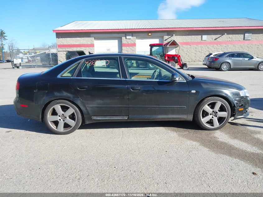 2008 Audi A4 3.2 VIN: WAUAH78E98A146745 Lot: 43687170