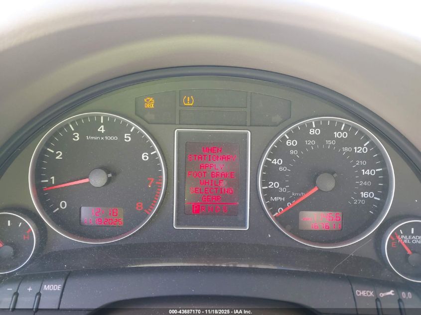 2008 Audi A4 3.2 VIN: WAUAH78E98A146745 Lot: 43687170