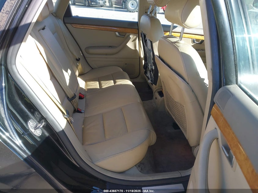 2008 Audi A4 3.2 VIN: WAUAH78E98A146745 Lot: 43687170