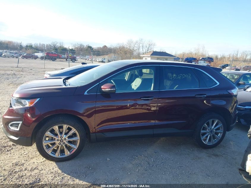 2018 Ford Edge Titanium VIN: 2FMPK4K81JBC62883 Lot: 43687209