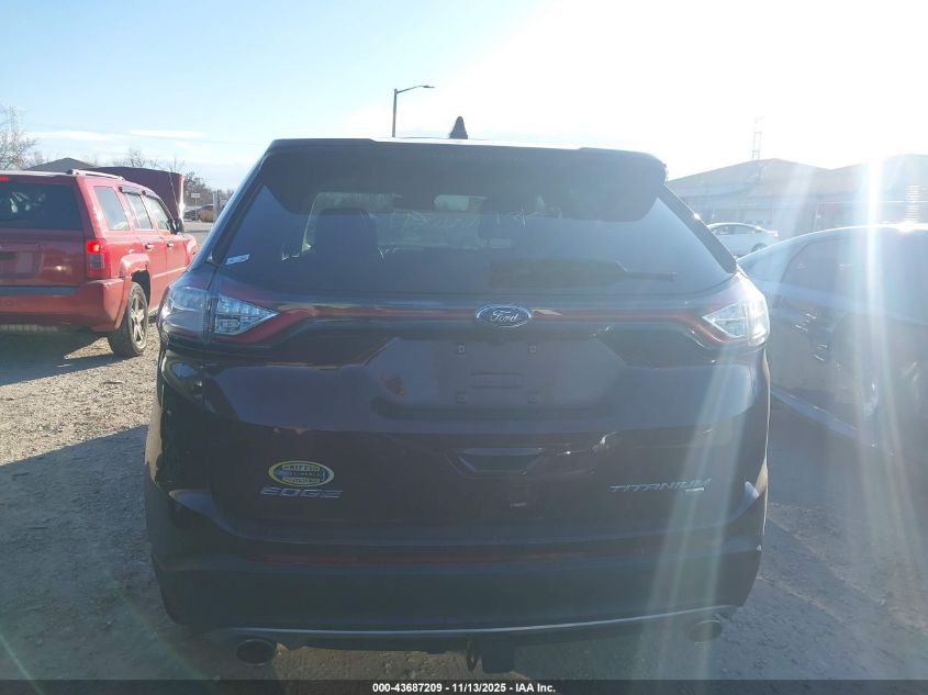 2018 Ford Edge Titanium VIN: 2FMPK4K81JBC62883 Lot: 43687209