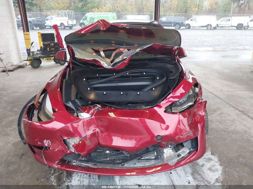 2025 Tesla Model Y Long Range Dual Motor All-Wheel Drive VIN: 7SAYGDEE6SF237450 Lot: 43687239