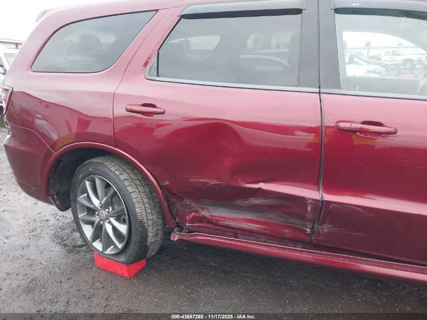 2017 Dodge Durango Gt Awd VIN: 1C4RDJDG9HC828051 Lot: 43687269