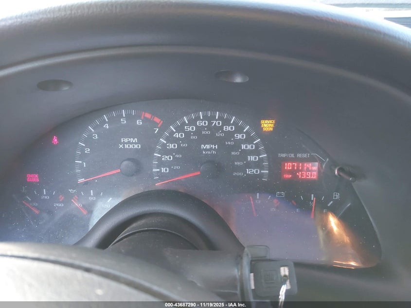 2001 Chevrolet Camaro VIN: 2G1FP32K112138192 Lot: 43687290