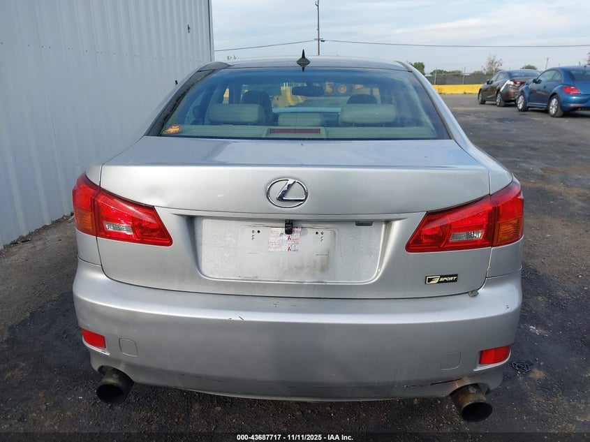 2008 Lexus Is 250 VIN: JTHBK262085054838 Lot: 43687717