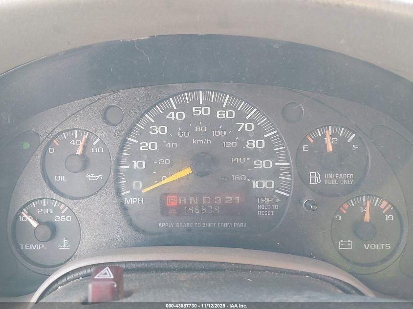 1999 Chevrolet Astro VIN: 1GNEL19W3XB156825 Lot: 43687730