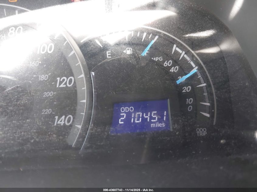 2013 Toyota Camry Le VIN: 4T4BF1FK3DR277960 Lot: 43687743