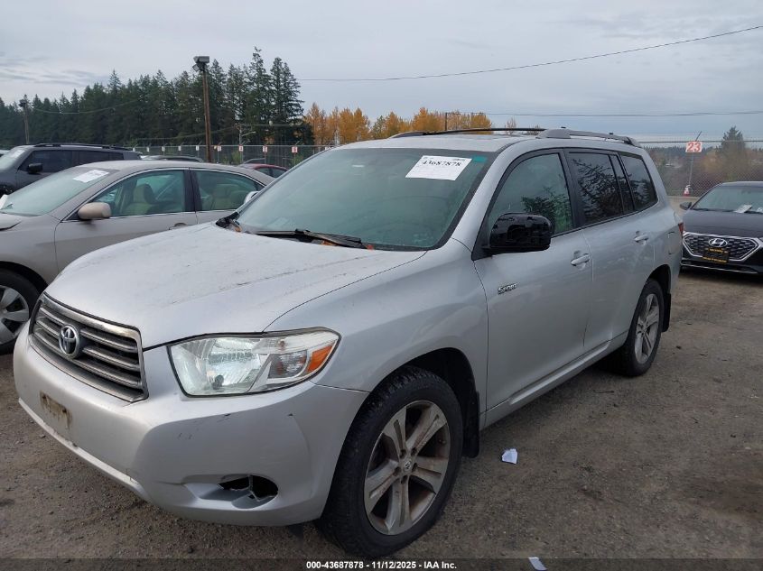2009 Toyota Highlander Sport VIN: JTEES43A692134990 Lot: 43687878