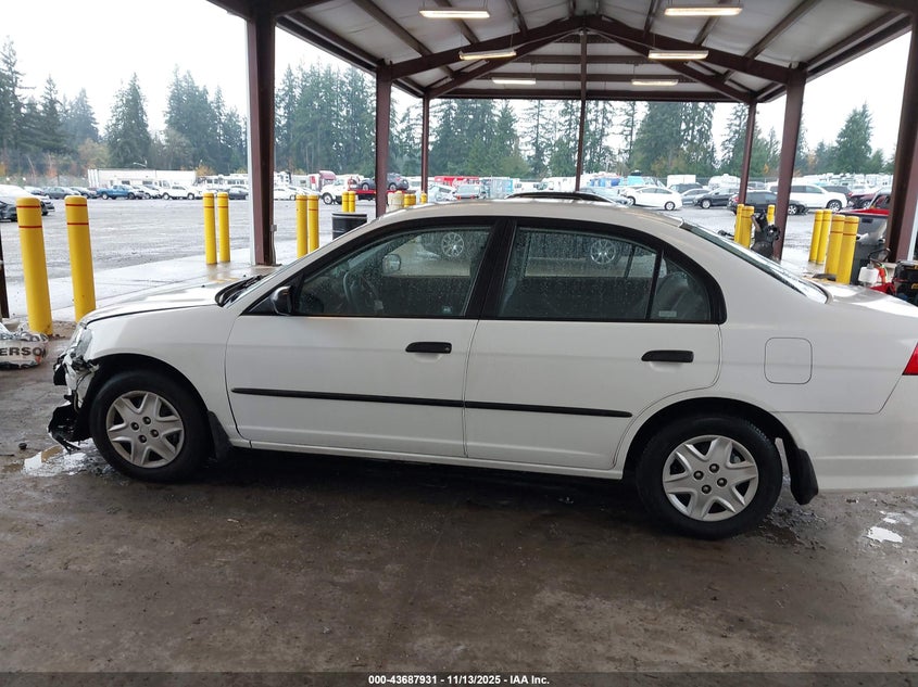 2004 Honda Civic Vp VIN: 2HGES16334H571962 Lot: 43687931