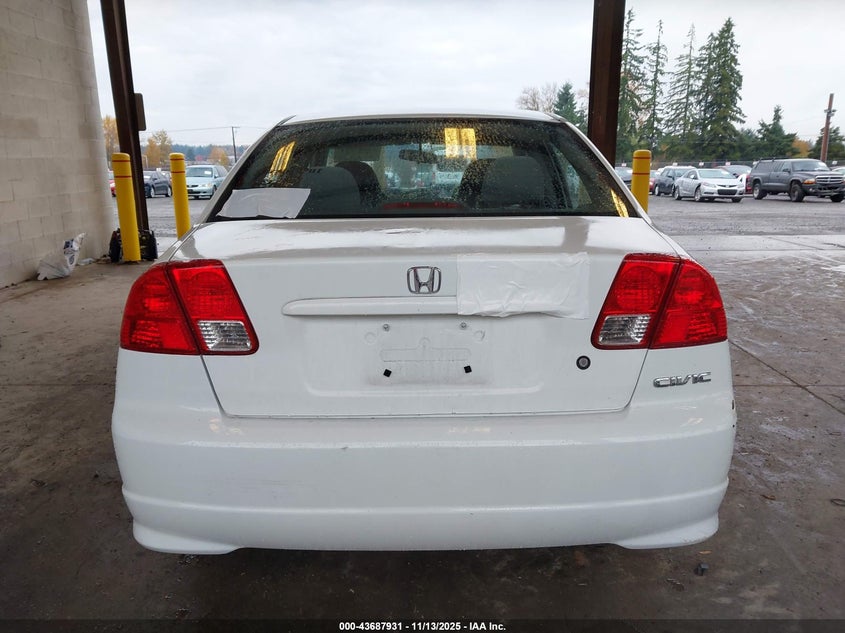 2004 Honda Civic Vp VIN: 2HGES16334H571962 Lot: 43687931