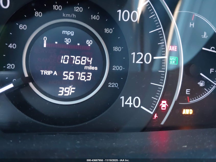 2013 Honda Cr-V Ex-L VIN: 5J6RM4H70DL004617 Lot: 43687956