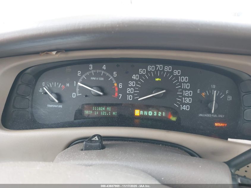 2001 Buick Park Avenue Ultra VIN: 1G4CU541214212115 Lot: 43687969