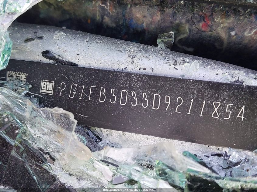 2013 Chevrolet Camaro 1Lt VIN: 2G1FB3D33D9211854 Lot: 43687979