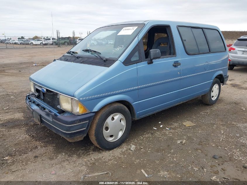 1FMDA11U3NZA03284 1992 FORD AEROSTAR photo no. 2