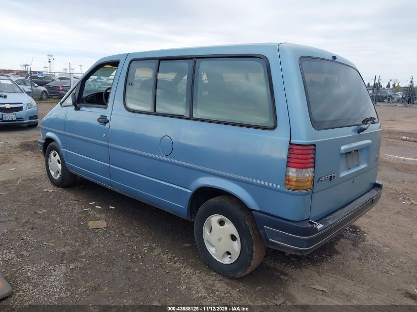 1FMDA11U3NZA03284 1992 FORD AEROSTAR photo no. 3