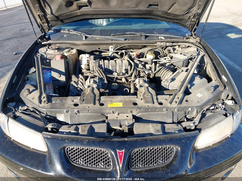 2000 Pontiac Grand Prix Gt VIN: 1G2WP52K9YF145990 Lot: 43688126